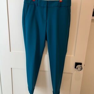 LOFT Teal Ankle Pants